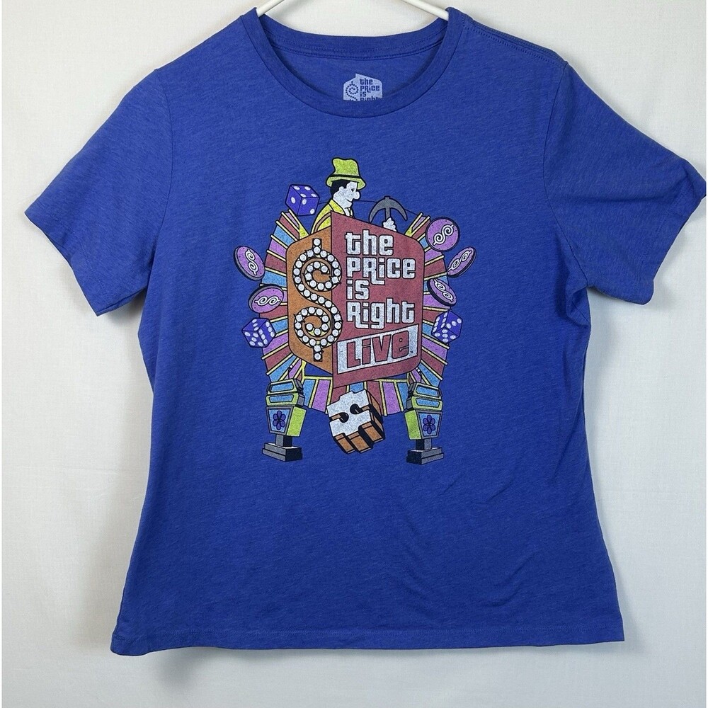 The Price Is Right Live Stage Show Official Graphic Blue T-Shirt Mens Size Large